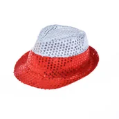 Dodatki do strojów karnawałowych - KAPELUSZ KIBICA POLSKA BIAŁO-CZERWONI - miniaturka - grafika 1