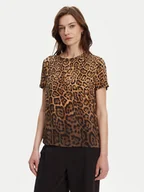 Bluzki damskie - Guess Bluzka 5YGH29 7320A Brązowy Regular Fit - miniaturka - grafika 1
