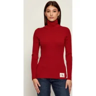 Swetry damskie - Calvin Klein Jeans Golf | Slim Fit - miniaturka - grafika 1