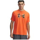 Koszulki sportowe męskie - Koszulka męska Under Armour M Tech Print Fill SS Rozmiar: XL / Kolor: pomarańczowy - miniaturka - grafika 1