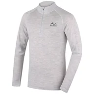 Bielizna sportowa męska - Męska bielizna termoaktywna Husky Merow zip M Rozmiar: XXL / Kolor: jasnoszary - miniaturka - grafika 1