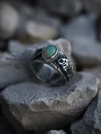 Pierścionki - Regulowany pierścionek z Opalem Etiopskim - miniaturka - grafika 1