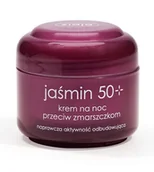 Kremy do twarzy - Ziaja Jaśminowa, krem przeciw zmarszczkom na noc 50+, 50 ml - miniaturka - grafika 1