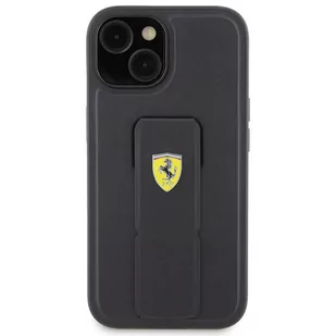 Ferrari FEHCP15SGSPSIK iPhone 15 / 14 / 13 6.1" czarny/black hardcase Grip Stand Metal Logo - Etui i futerały do telefonów - miniaturka - grafika 3