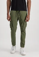 Spodnie męskie - Spodnie Alpha Industries Cotton Twill Jogger dark olive - miniaturka - grafika 1
