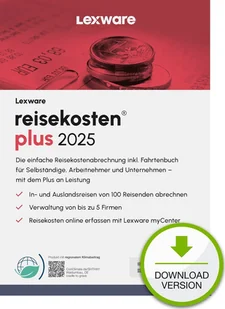 Program Lexware ESD / Lexware reisekosten plus 2025 / Online Download - Programy finansowe i kadrowe - miniaturka - grafika 1