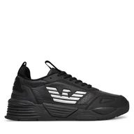 Sneakersy męskie - Sneakersy EA7 Emporio Armani X8X221 XK437 M826 Czarny - miniaturka - grafika 1