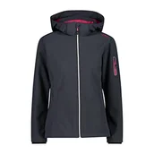 Kurtki damskie - CMP, Damska kurtka z zamkiem błyskawicznym, damska kurtka Titanio-Fucsia, rozmiar 34 - miniaturka - grafika 1