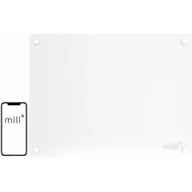 Grzejniki pokojowe - Mill Glass panel grzewczy (biały) 400W - miniaturka - grafika 1