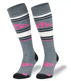 Snowboardowe skarpety COMODO STS1 szare, merino, 39/42 - Skarpetki damskie - miniaturka - grafika 1