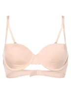 Biustonosze - Calvin Klein Damski biustonosz z fiszbinami Kobiety Sztuczne włókno różowy jednolity, 75B - miniaturka - grafika 1