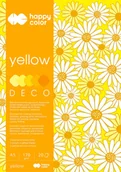 Scrapbooking - . Blok DECO żółty - happy color A5, 20ark, 170g, 5 kolorów - miniaturka - grafika 1