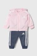 Dresy i komplety dla dziewczynek - adidas dres niemowlęcy kolor różowy - miniaturka - grafika 1