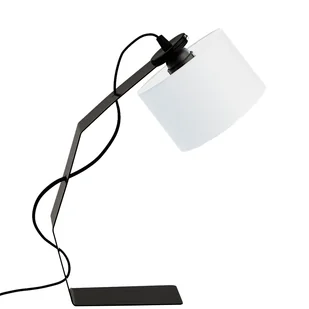 Czarno-biała lampka biurkowa HAGA - Lampy stojące - miniaturka - grafika 1