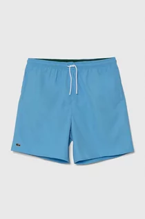 Spodnie i spodenki dla chłopców - Lacoste szorty kąpielowe kolor niebieski - grafika 1