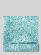 Krawaty i muchy męskie - Poszetka z jedwabiu ze wzorem na całej powierzchni - miniaturka - grafika 1