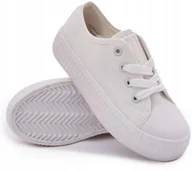 Buty dla dziewczynek - Trampki dziecięce BIG STAR buty tenisówki komunijne na lato RR374009 30 - miniaturka - grafika 1