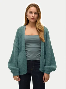 Vero Moda Kardigan Maybe 10273101 Zielony Oversize - Swetry damskie - miniaturka - grafika 1