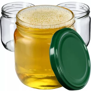 Słoiki Salla 425ml 48 szt. 82mm + wieczka zielone - Pojemniki kuchenne Słoiki Salla 425ml 48 szt. 82mm + wieczka zielone - Pojemniki kuchenne - miniaturka - grafika 1