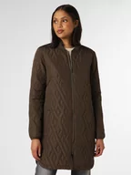 Płaszcze damskie - soyaconcept - Damski płaszcz pikowany  SC-Fenya 10, zielony|brązowy - soyaconcept® - miniaturka - grafika 1
