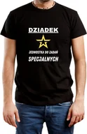 Koszulki męskie - T-SHIRT MĘSKI PREZENT DLA DZIADKA DZIADEK KOSZULKA CZARNA R-S A526 - miniaturka - grafika 1
