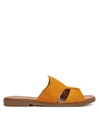 Klapki i japonki damskie - Lasocki Klapki WI23-FOXI-57 Żółty - miniaturka - grafika 1