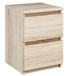 Szafka nocna EX3 sonoma stolik nocny 2 szuflady - Szafki nocne - miniaturka - grafika 1