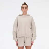 Bluzy damskie - Bluza damska New Balance WT33531MNK  beżowa - miniaturka - grafika 1