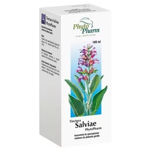 PhytoPharm Tinctura Salviae (Nalewka z szałwii) 100 g - Przeziębienie i grypa - miniaturka - grafika 1