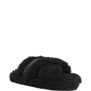 Tommy Hilfiger Obuwie domowe SHERPA FUR HOME SLIPPERS STRAPS - Kapcie damskie - miniaturka - grafika 1