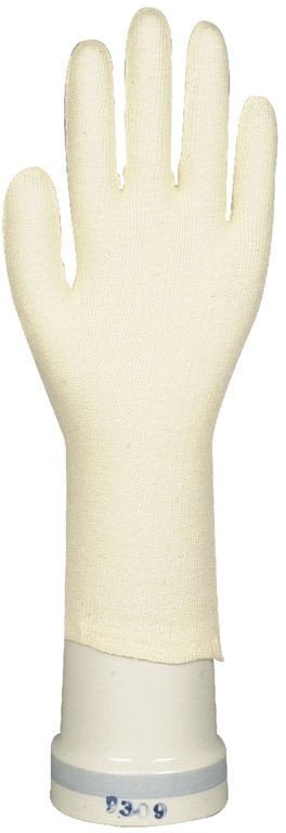Textile glove, ABENA, 10, nature, cotton/polyester, interlock