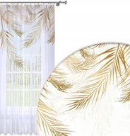 Firany - FIRANA GOTOWA 140x250 WOAL BARWIONA WZÓR NA ŻABKI 194 - miniaturka - grafika 1