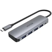 Huby USB - Unitek HUB USB-C 4x USB 3.1 micro USB - miniaturka - grafika 1