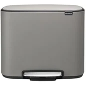 Kosze na śmieci - Brabantia Kosz na śmieci Bo pedałowy 36 l szary 121647 - miniaturka - grafika 1