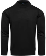 Swetry męskie - Sweter męski półgolf czarny basic Recea - miniaturka - grafika 1