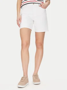 Tommy Hilfiger Szorty jeansowe Dnm Straight Short Rw White WW0WW45924 Biały Regular Fit - Spodnie sportowe damskie - miniaturka - grafika 1