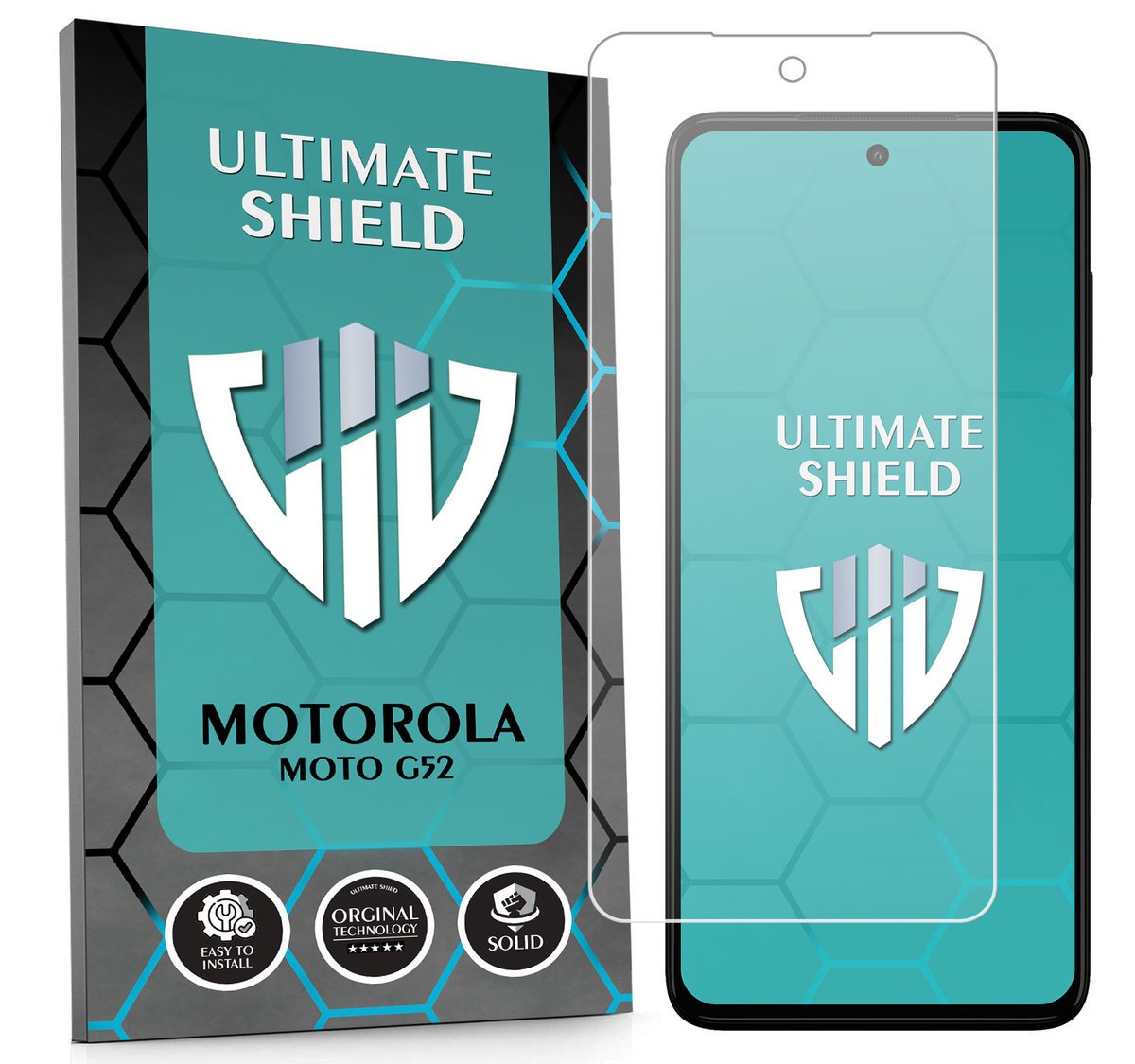 WZMOCNIONE SZKŁO OCHRONNE SZYBKA SZKIEŁKO NA EKRAN DO MOTOROLA MOTO G52