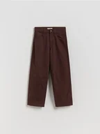 Moda i Uroda OUTLET - Reserved - Jeansy relaxed fit - brązowy - miniaturka - grafika 1