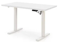 Biurka - EDINOS Białe elektryczne biurko C7-C81 - miniaturka - grafika 1