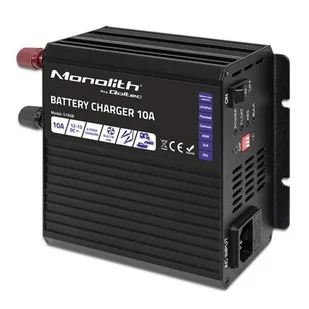 Qoltec Inteligentna łaowarka Monolith do akumulatorów LiFePO4 AGM GEL SLA | 10A | 12V - Prostowniki samochodowe - miniaturka - grafika 1