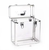 Inne akcesoria audio-wideo - Przezroczysta walizka na winyle 12 cali na 45 płyt CASE skrzynka - miniaturka - grafika 1