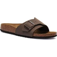 Klapki i japonki damskie - Birkenstock Skórzane klapki Catalina - miniaturka - grafika 1