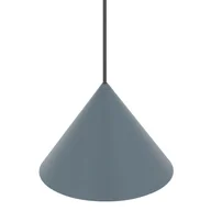 Lampy sufitowe - Metalowa lampa stożkowa ZENITH 11491 zwis niebieski - miniaturka - grafika 1