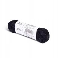 Akcesoria obuwnicze - Aksamitne, czarne, płaskie sznurówki do butów, 120 cm, Kaps - miniaturka - grafika 1