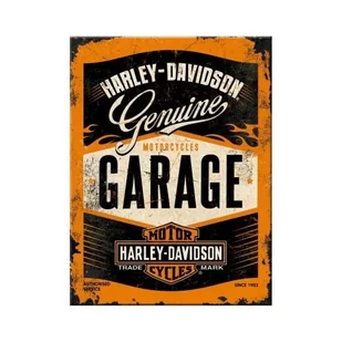 Art Nostalgic 14332 magnes Harley-Davidson garaż, 8 x 6 cm - Dekoracje domu - miniaturka - grafika 1