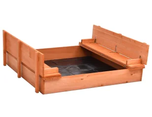 Zamykana piaskownica z ławeczkami F8-E79 - Place zabaw Zamykana piaskownica z ławeczkami F8-E79 - Place zabaw - miniaturka - grafika 1