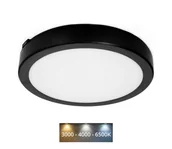 Lampy sufitowe - LED Plafon łazienkowy NAIROS LED/18W/230V 3000/4000/6500K IP65 czarny - miniaturka - grafika 1