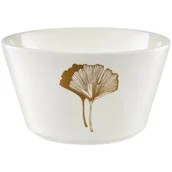 Miski i półmiski - Salaterka AMBITION Selene Ginkgo Biały ze wzorem - miniaturka - grafika 1