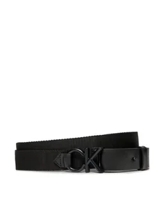 Calvin Klein Pasek Męski Ck Metal Minimal Webbing 30Mm K50K511566 Czarny - Paski - miniaturka - grafika 1