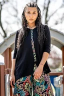 Bluzki damskie - Tunika KOKOworld Amra Black Selva - XS/S - miniaturka - grafika 1
